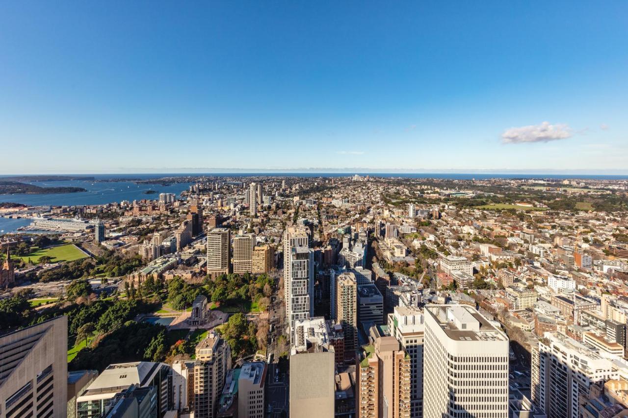 Meriton Suites World Tower, Sydney Esterno foto Aerial view of the CBD